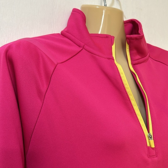 POPPI WOMENS 1/4 ZIP SWEATSHIRT PINK PULLOVER MEDIUM - Picture 8 of 9